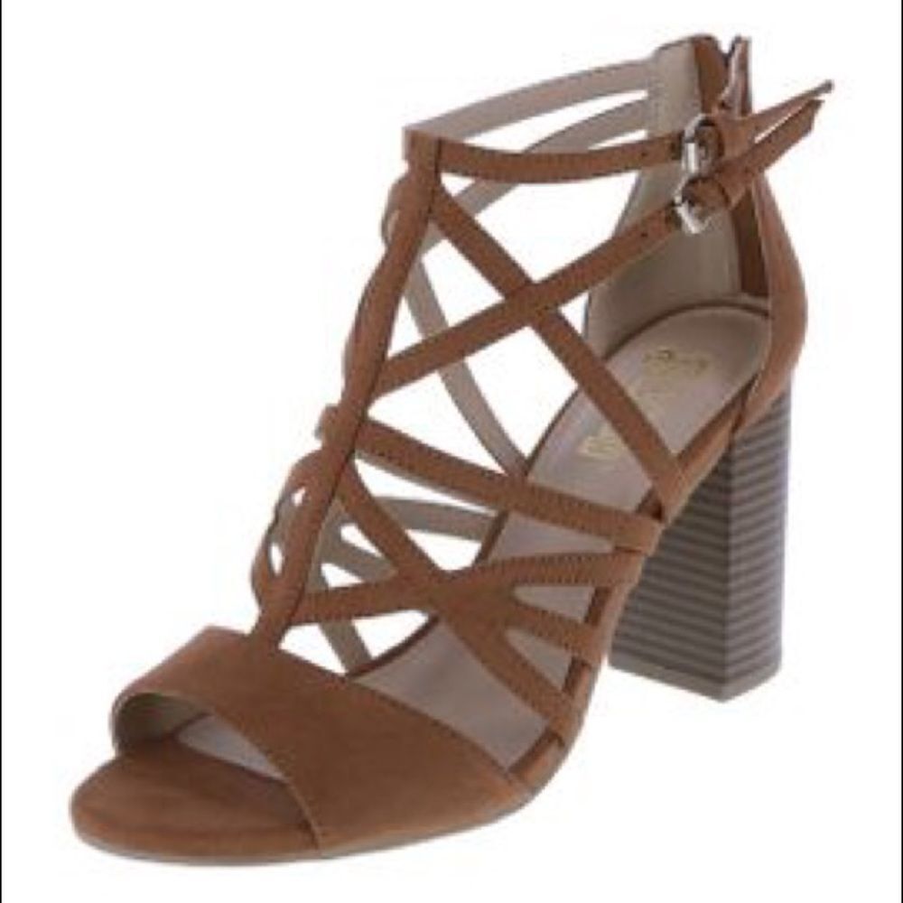 Date Night Open Toe Strappy Block Heels